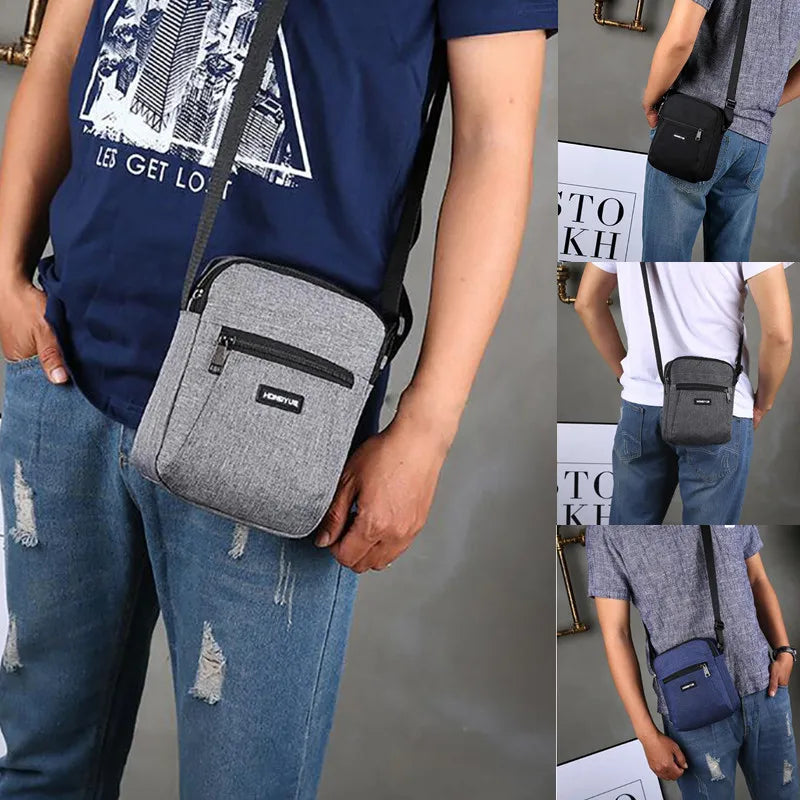 Male Travel Bag Messenger Bag Crossbody Shoulder Bags Man Purse Small Sling Pack