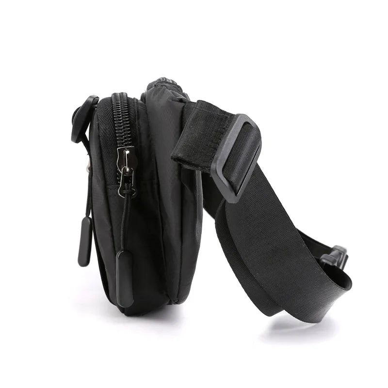 Men Waist Belt Pack Military Shoulder Bag Travel Motorcycle Riding Nylon Chest H