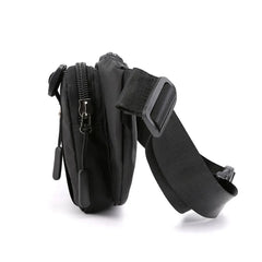 Men Waist Belt Pack Military Shoulder Bag Travel Motorcycle Riding Nylon Chest H