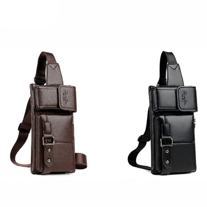 Men Waist Pack Anti Theft Shoulder Bag Summer Short Trip Messenger Bag