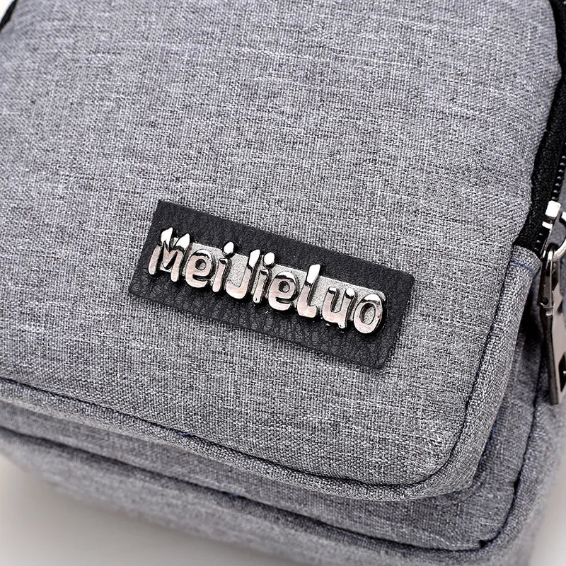 Men Women Nylon Waist Packs Sling Bag Crossbody Outdoor Sport Shoulder