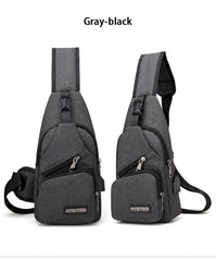 Men Women Nylon Waist Packs Sling Bag Crossbody Outdoor Sport Shoulder