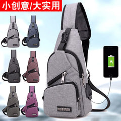 Men Women Nylon Waist Packs Sling Bag Crossbody Outdoor Sport Shoulder
