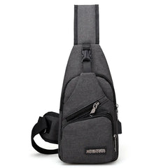 Men Women Nylon Waist Packs Sling Bag Crossbody Outdoor Sport Shoulder