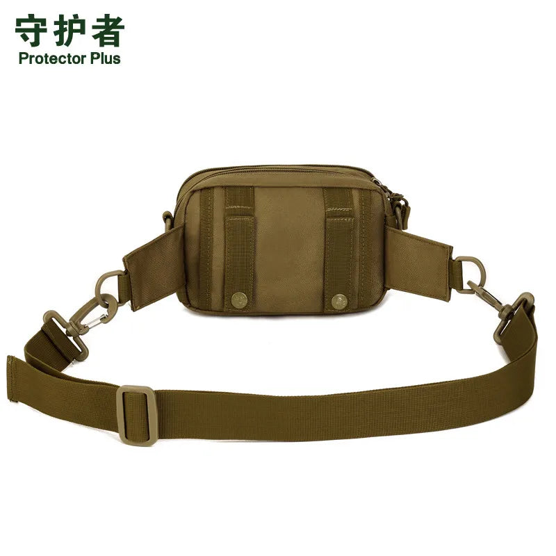 Camouflage Nylon Waist Bag for Men and Women