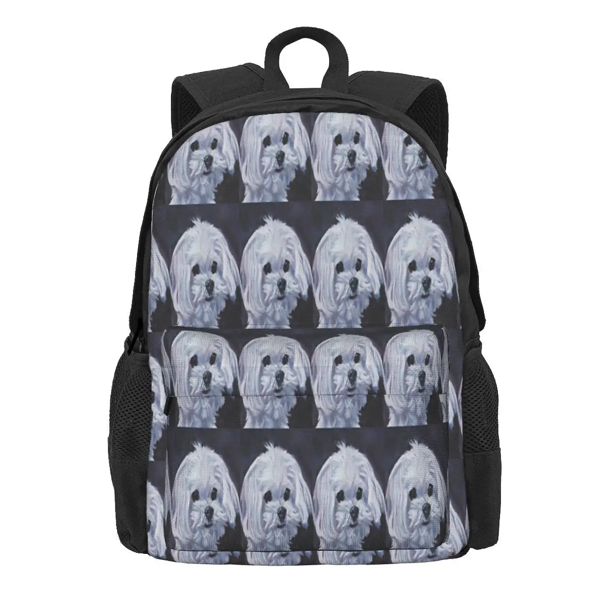 Maltese Fine Art Painting Backpacks Men's Backpacks Bags For Women