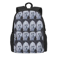 Maltese Fine Art Painting Backpacks Men's Backpacks Bags For Women