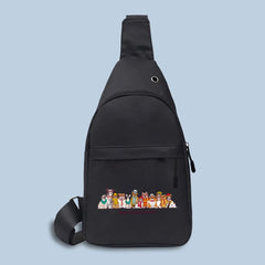 Dog Series Chest Bag Fanny Pack Crossbody Bag Outdoor Sports Travel Belt Bag