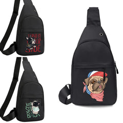 Dog Series Chest Bag Fanny Pack Crossbody Bag Outdoor Sports Travel Belt Bag
