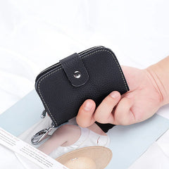 Leather Key Wallet Keychain Men Women Key Holder Organizer Pouch