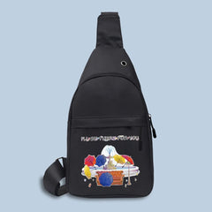Print Crossbody Bag Waist Fanny Pack Sports Outdoor Hip Chest Packs
