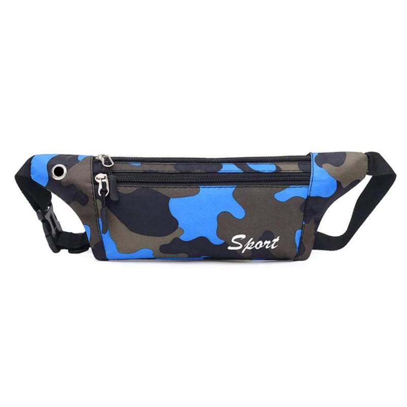 Camouflage Print Waist Pack Bag for Outdoor Running and Travel