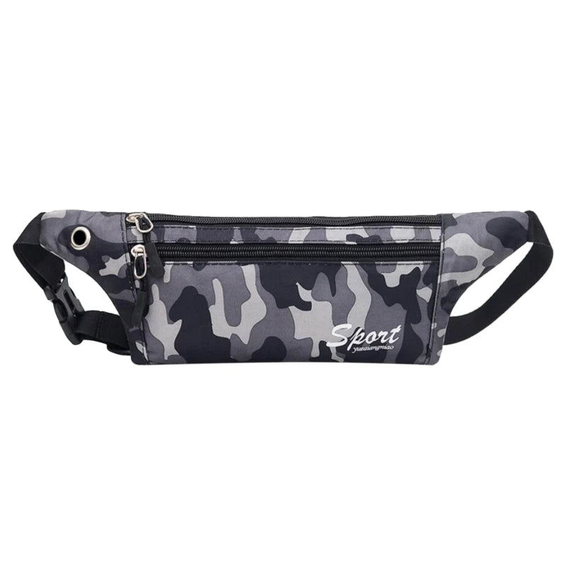 Camouflage Print Waist Pack Bag Anti-theft Lightweight Phone Pouch