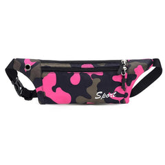 Camouflage Print Waist Pack Bag Anti-theft Lightweight Phone Pouch