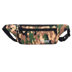 Camouflage Print Waist Pack Bag Anti-theft Lightweight Phone Pouch