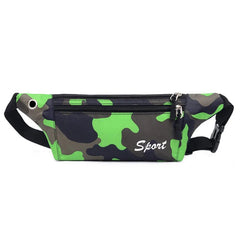 Camouflage Print Waist Pack Bag Anti-theft Lightweight Phone Pouch