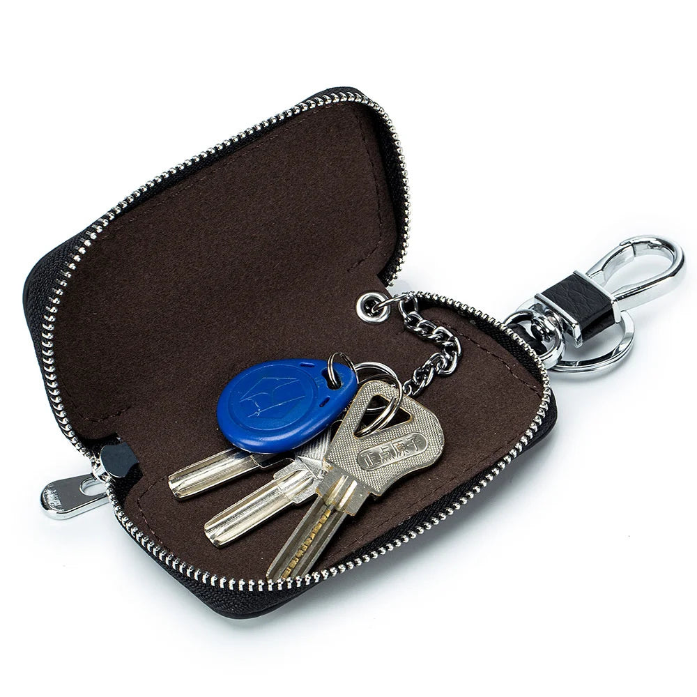 Man Woman Wallet Cow Leather Key Holder