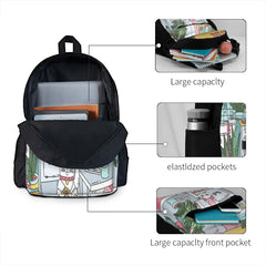 Maneki Plants Backpacks Men Women Travel Child Feminina Backpack