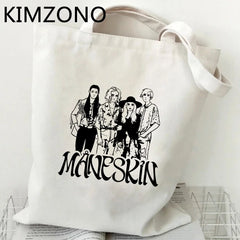 Maneskin Shopping Bag Canvas Tote Recycle Bag