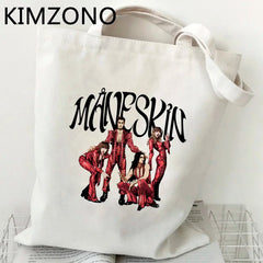 Maneskin Shopping Bag Canvas Tote Recycle Bag
