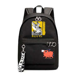Chainsaw Man Backpack Girls School Bags Anime Harajuku Bookbag for Women