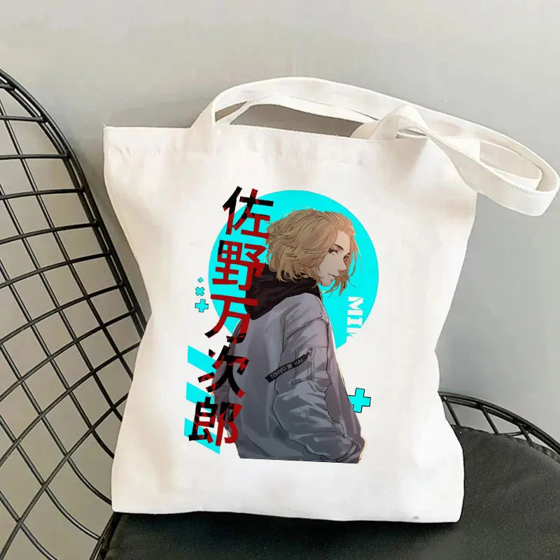 Tokyo Revengers Anime Gothic Tote Bag Canvas Shoulder Bag