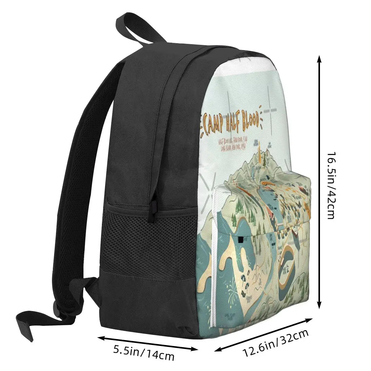 Camp Half Blood Map Backpack Men Women Unisex Bag