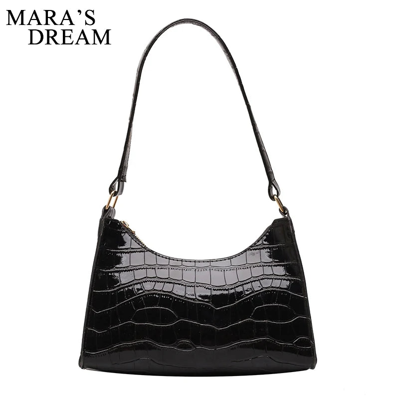 Mara's Dream 12 Color Shopping Bag Retro Totes Shoulder Bag Female PU Zipper