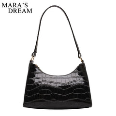 Mara's Dream 12 Color Shopping Bag Retro Totes Shoulder Bag Female PU Zipper