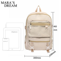 Mara's Dream Casual Waterproof Backpack Women College Student School Bag