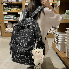 Mara's Dream Cartoon Pattern Women Backpack for Teenage Girl