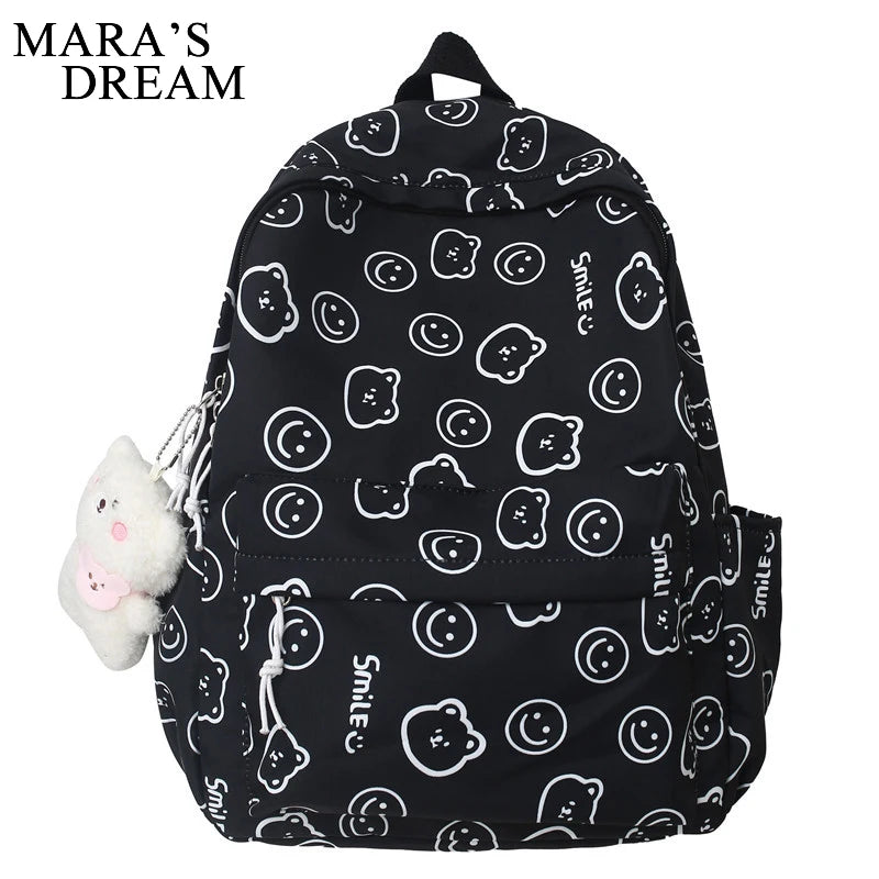 Mara's Dream Cartoon Pattern Women Backpack for Teenage Girl