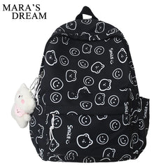Mara's Dream Cartoon Pattern Women Backpack for Teenage Girl