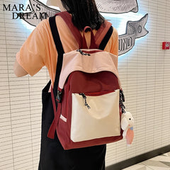 Mara's Dream Preppy Style School Bags High Nylon School Girl Backpack