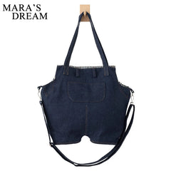 Mara's Dream Denim Jeans Shoulder Crossbody Bag Girl Totes For Women