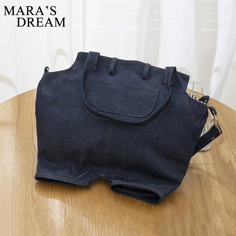 Mara's Dream Denim Jeans Shoulder Crossbody Bag Girl Totes For Women