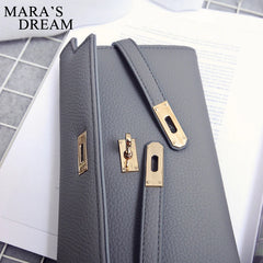 Women Wallet Long Purse Lock Clutch Bag