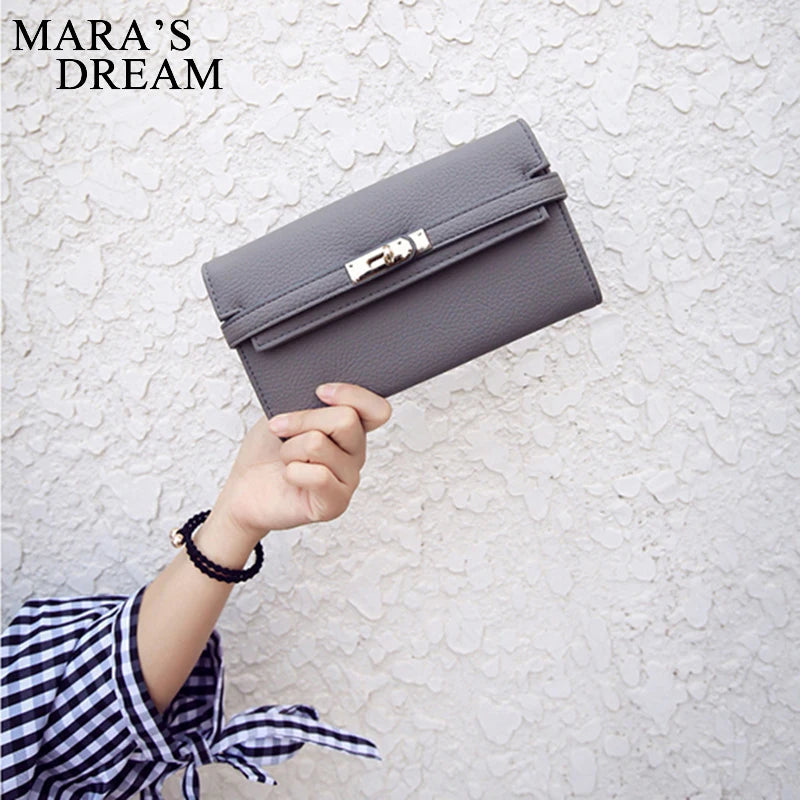Women Wallet Long Purse Lock Clutch Bag