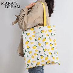 Mara's Dream Dual-use Shoulder Bag Cotton Linen Handbag