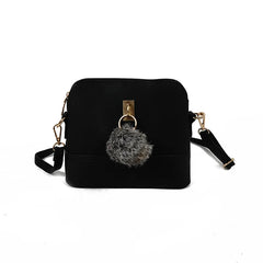 Nubuck Leather Women Messenger Bag Small Shoulder Crossbody Handbag