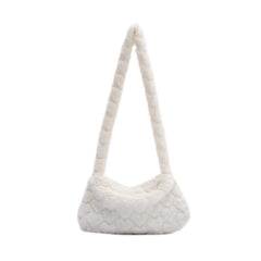 Mara's Dream Faux Fur Shoulder Bag Soft Plush Lady Handbag