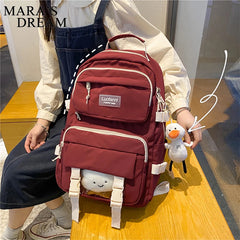 Mara's Dream Girl Laptop Student Backpack Women High Capacity Bag