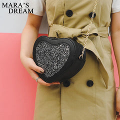 Mara's Dream Bling PU Leather Women Messenger Bag Crossbody Tote