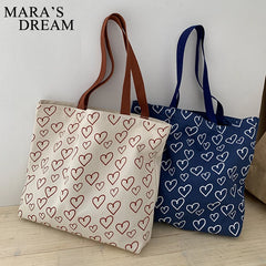Mara's Dream Sweet Style INS Canvas Large Female Shoulder Bag