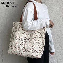 Mara's Dream Sweet Style INS Canvas Large Female Shoulder Bag
