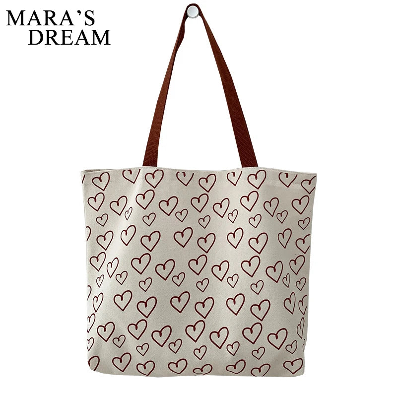 Mara's Dream Sweet Style INS Canvas Large Female Shoulder Bag