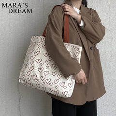 Mara's Dream Sweet Style INS Canvas Large Female Shoulder Bag