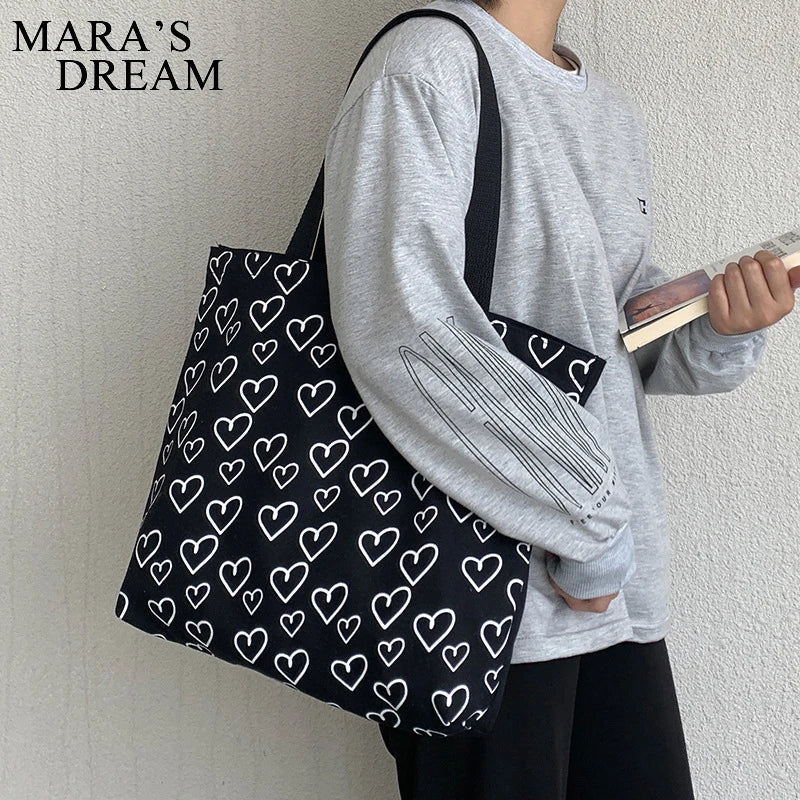 Mara's Dream Sweet Style INS Canvas Large Female Shoulder Bag