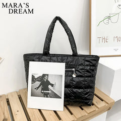 Mara's Dream Winter Down Bags Space Cotton Handbags Women's Bags