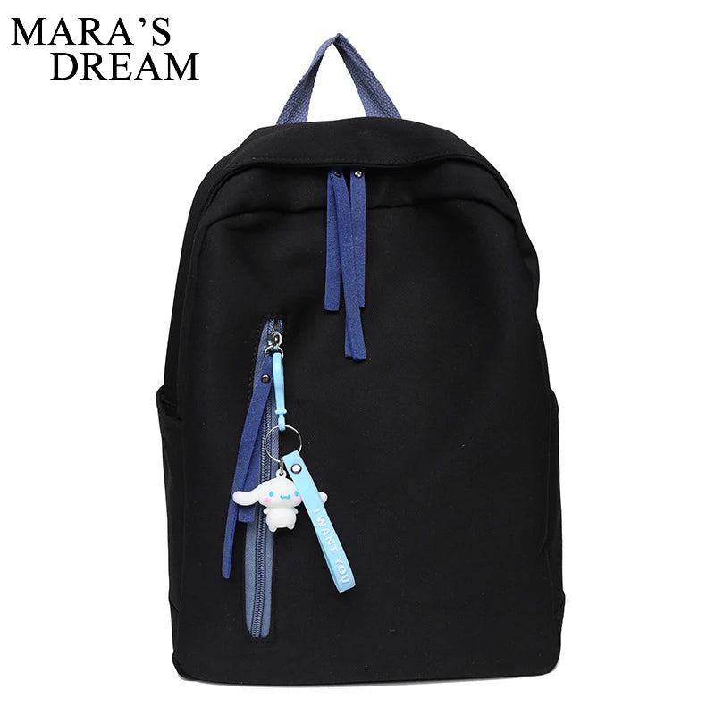 Mara's Dream Women Backpack Large Capacity Nylon Shoulder Solid Bag